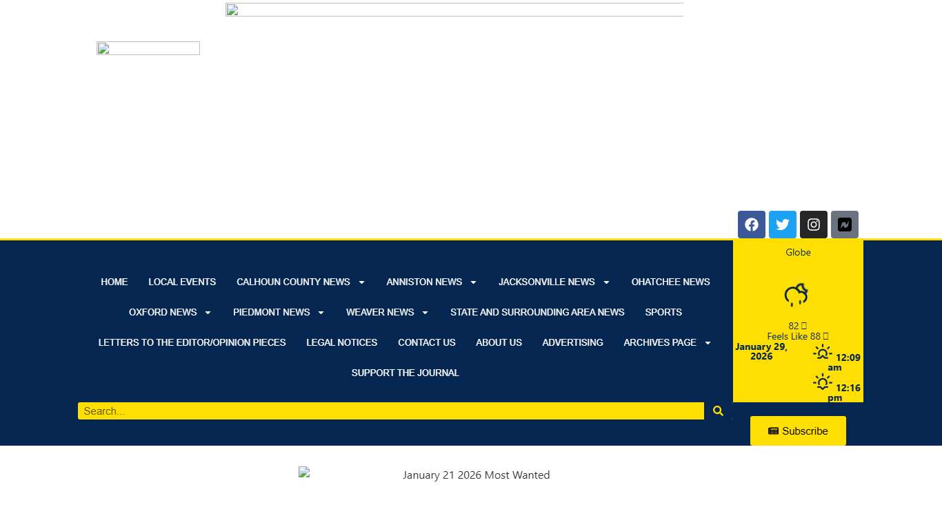 Calhoun County Most Wanted January 21, 2026 - Calhoun Journal